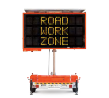 Mega OPTRAFFIC Three Line Message Sign Trailer